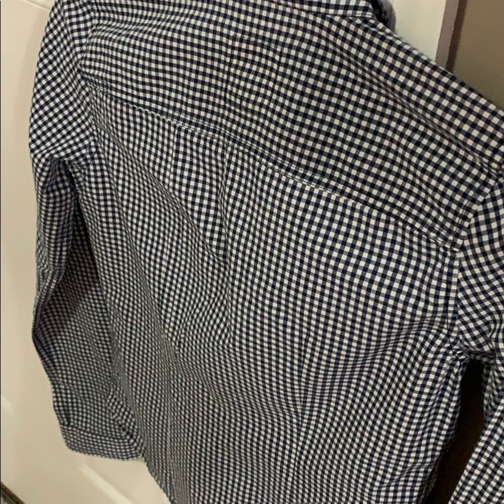 Hollister Gingham Print Collared Button Down Top - image 8